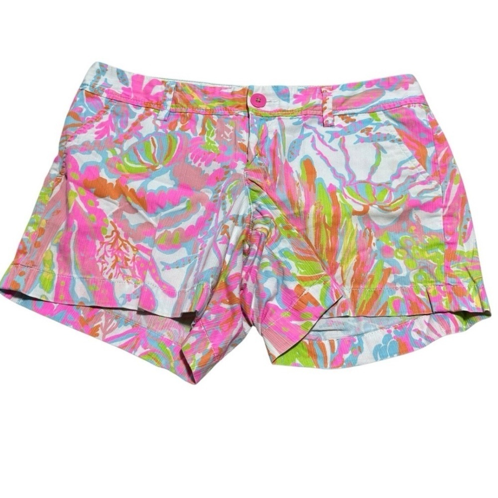 🧡🩷Lilly Pulitzer Calhoun Shorts SZ 8- EUC🧡🩷